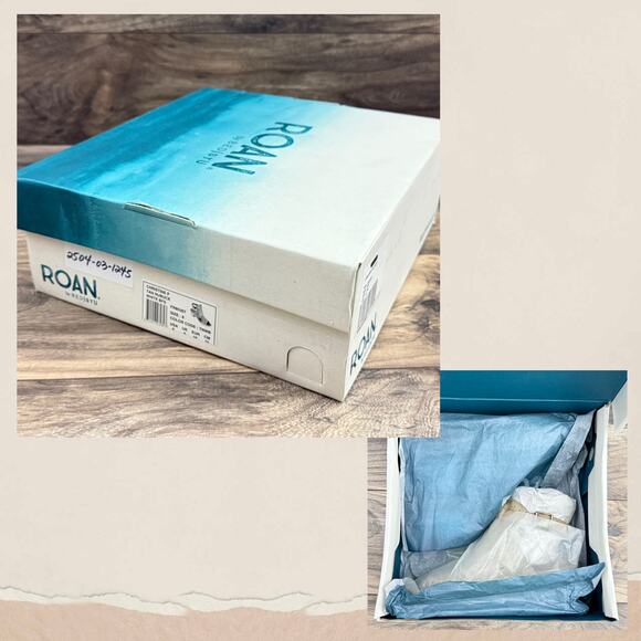 NIB Roan by Bed Stu Christine P 8 Nubuck Open Toe Ankle Strap Perforated Sandal - Picture 11 of 14